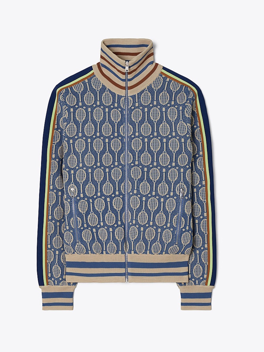 TECH KNIT JACQUARD JACKET IN VINTAGE RACQUET CLUB